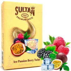 Тютюн Sultan Ice Passion Berry Twist (Айс Маракуя Ягоди Твіст) 50гр
